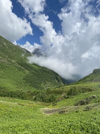 Scenic view of landscape against sky