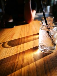 Close-up of drink on table