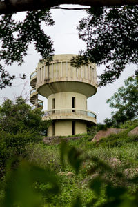 Water tower against sky