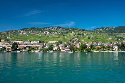 Lavaux from the léman lake