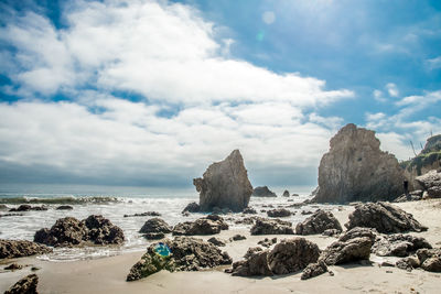 Panoramic view of sea against sky
