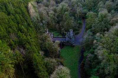 An old hidden castle in the woods.