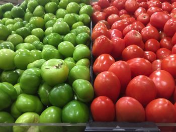 Full frame shot of fruits for sale at market stall