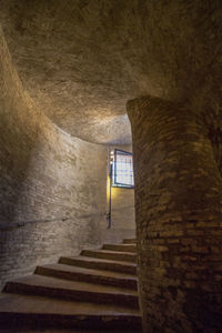 Low angle view of staircase in building