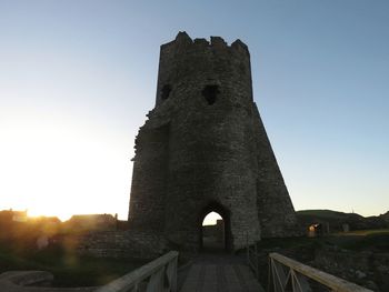 Low angle view of historic building against sky