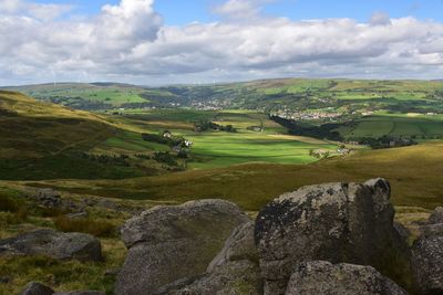 Scenic view of landscape against sky