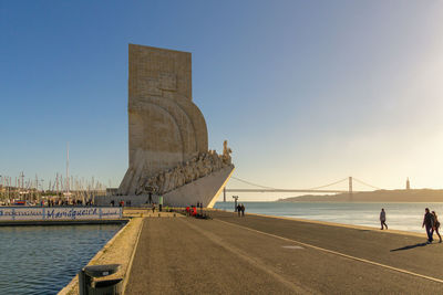 View of bridge over sea