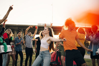 Group of people standing outdoors