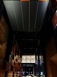 Low angle view of illuminated building