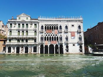 View of historical building against blue sky