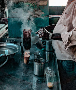 View of old machine in kitchen