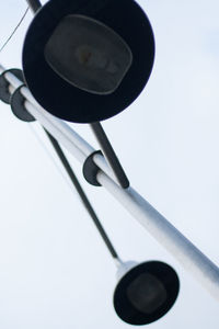 Low angle view of lamp post