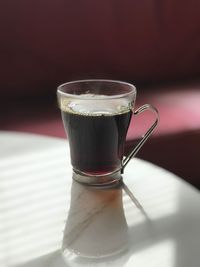 Close-up of drink on table