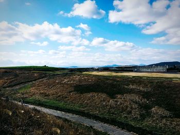 Scenic view of landscape against sky