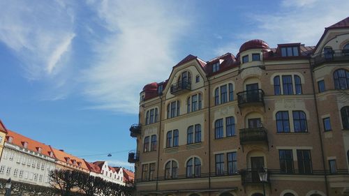 Low angle view of building against sky