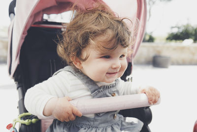 Portrait of smiling girl