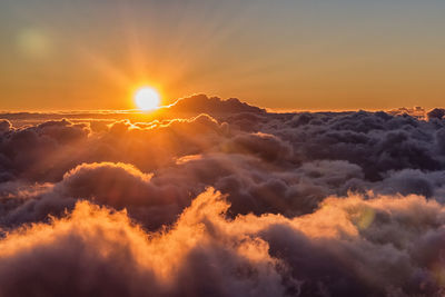 Scenic view of sky during sunset