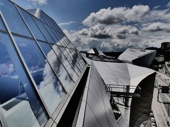 Low angle view of building against sky