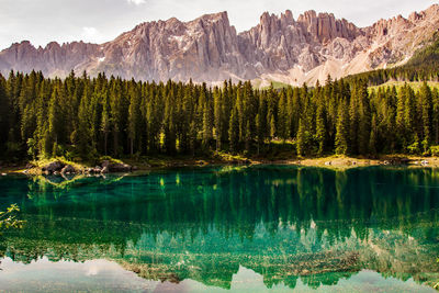 Lake and mountain view