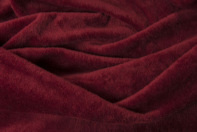 Full frame shot of red blanket