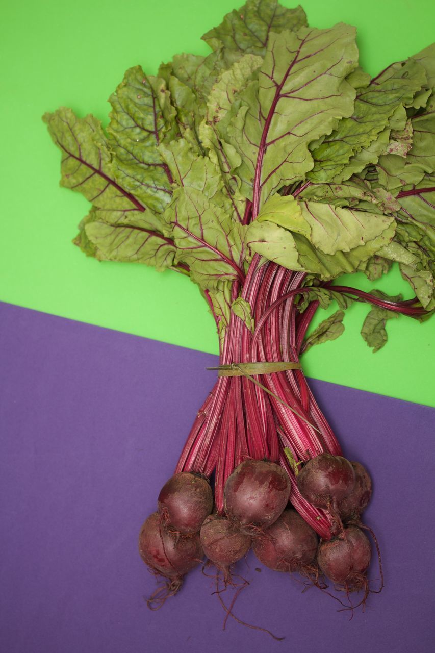 CLOSE-UP OF FRESH VEGETABLES ON TABLE