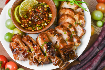 Close-up of food on plate