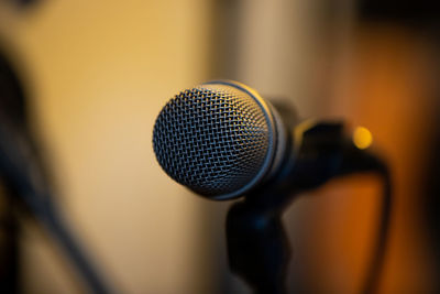 Close-up of electric fan