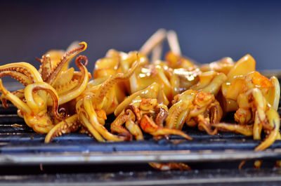 Close-up of pasta in plate