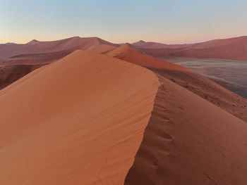 Scenic view of desert against sky