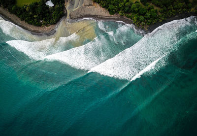 Aerial view of sea