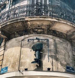 Low angle view of statue of building