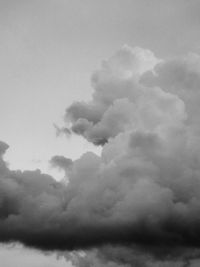 Low angle view of clouds in sky