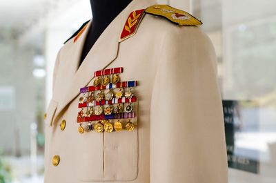 Close-up of man hanging against blurred background