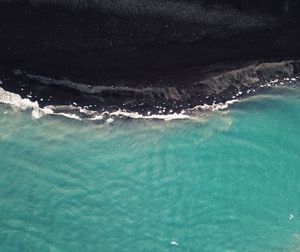 Aerial view of sea against sky