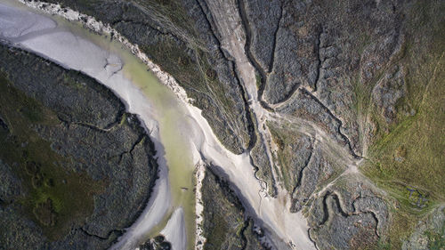 Aerial view of river and landscape