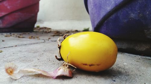 Close-up of lemon