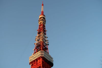 Low angle view of building against blue sky