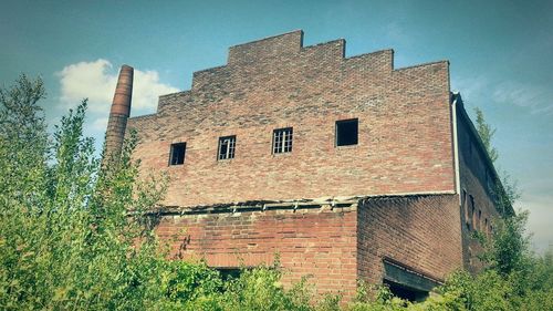 Low angle view of building against sky