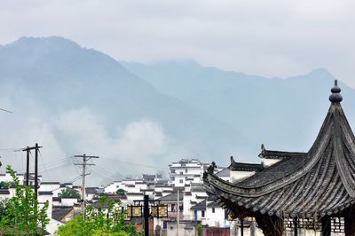 Panoramic view of church against sky