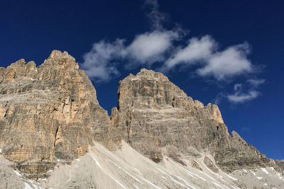 Scenic view of rocky mountains against sky