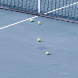 View of ball and yellow lights