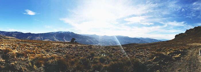 Panoramic view of landscape against sky