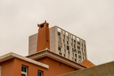 Low angle view of building against clear sky