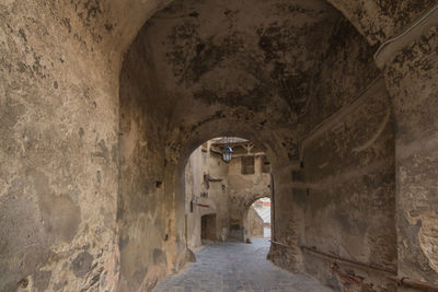 Corridor of old building