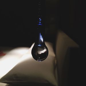 Close up of electric lamp