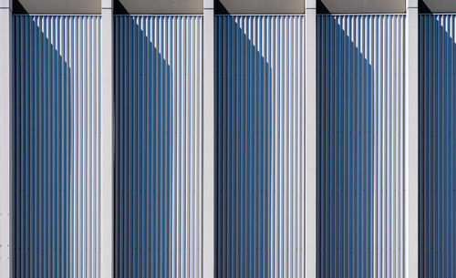 Sunlight falling on patterned wall