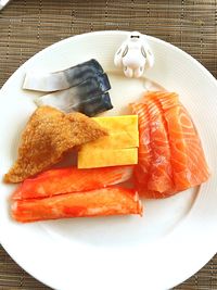 Close-up of meal served on plate