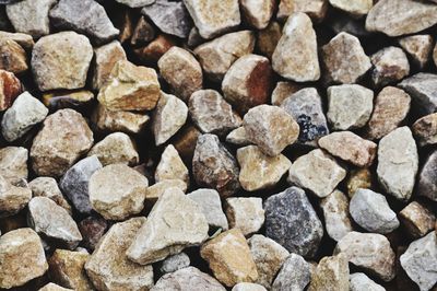 Full frame shot of stones