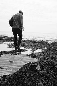 black and white