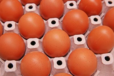 Full frame shot of eggs